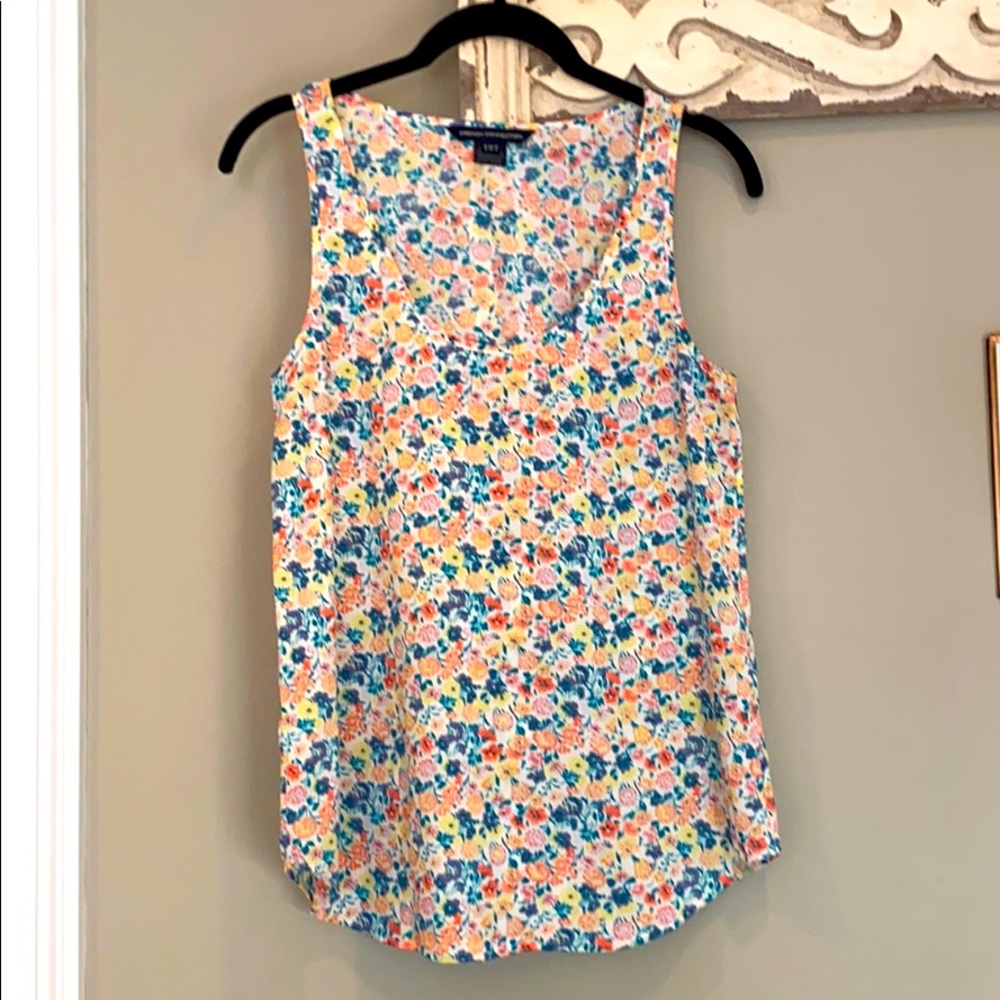 French Connection Size 2 Floral Blouse